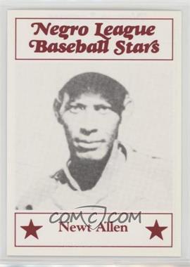 1986 Fritsch Negro League Baseball Stars - [Base] #104 - Newt Allen