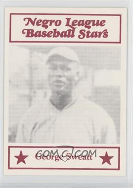1986 Fritsch Negro League Baseball Stars - [Base] #117 - George Sweatt
