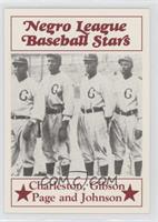 Oscar Charleston, Josh Gibson, Satchel Paige, Judy Johnson