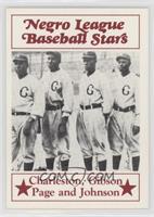 Oscar Charleston, Josh Gibson, Satchel Paige, Judy Johnson