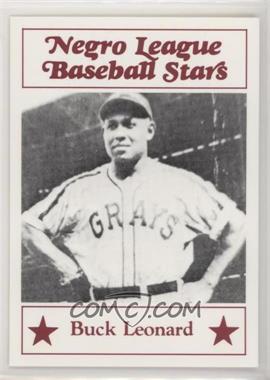 1986 Fritsch Negro League Baseball Stars - Samples #1 - Buck Leonard