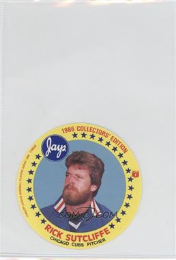 1986 Jays Potato Chips Discs - Food Issue [Base] #_RISU - Rick Sutcliffe