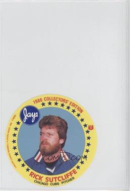 1986 Jays Potato Chips Discs - Food Issue [Base] #_RISU - Rick Sutcliffe