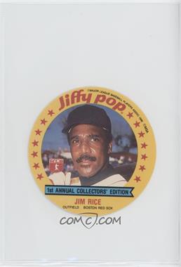 1986 Jiffy Pop Collector's Edition Discs - [Base] #1 - Jim Rice