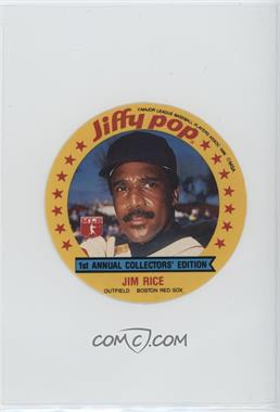 1986 Jiffy Pop Collector's Edition Discs - [Base] #1 - Jim Rice