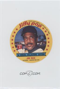 1986 Jiffy Pop Collector's Edition Discs - [Base] #1 - Jim Rice