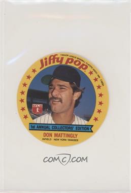 1986 Jiffy Pop Collector's Edition Discs - [Base] #6 - Don Mattingly