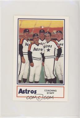 1986 Kool-Aid Houston Astros Police - [Base] #26 - Coaching Staff (Gene Tenace, Matt Galante, Denis Menke, Yogi Berra, Les Moss)