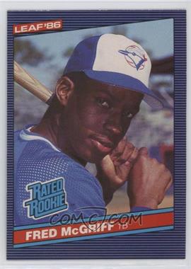 1986 Leaf Canadian - [Base] #28 - Rated Rookies - Fred McGriff
