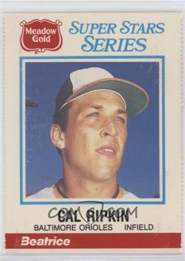 1986 Meadow Gold Super Stars - [Base] #11 - Cal Ripken Jr. (Spelled Ripkin)