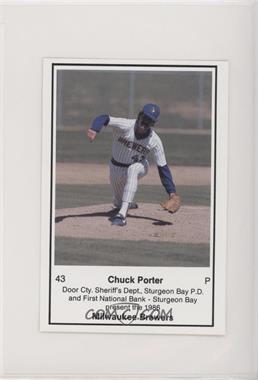 1986 Milwaukee Brewers Police - [Base] #43 - Chuck Porter