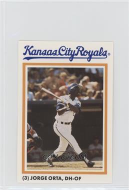 1986 National Photo Kansas City Royals - [Base] #3 - Jorge Orta