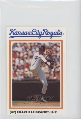 1986 National Photo Kansas City Royals - [Base] #37 - Charlie Leibrandt