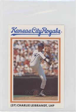 1986 National Photo Kansas City Royals - [Base] #37 - Charlie Leibrandt