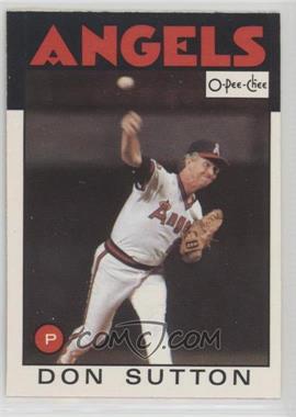 1986 O-Pee-Chee - [Base] #335 - Don Sutton