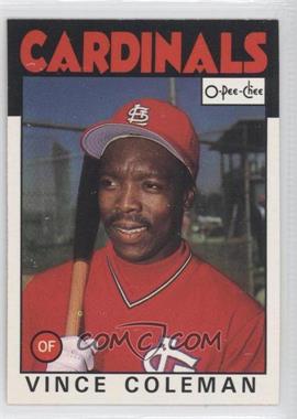 1986 O-Pee-Chee - [Base] #370 - Vince Coleman