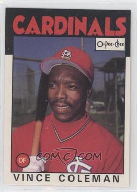 1986 O-Pee-Chee - [Base] #370 - Vince Coleman