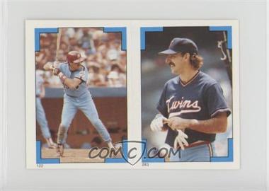 1986 O-Pee-Chee Album Stickers - [Base] #122-283 - Gary Gaetti, Rick Schu