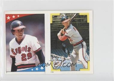 1986 O-Pee-Chee Album Stickers - [Base] #4-178 - Rod Carew, Doug DeCinces