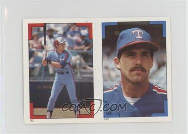 1986 O-Pee-Chee Album Stickers - [Base] #82-243 - Tim Wallach, Don Slaught