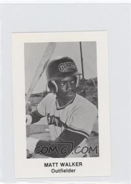 1986 Pacific Cramer Everett Giants Popcorn - [Base] #_MAWA - Matt Walker
