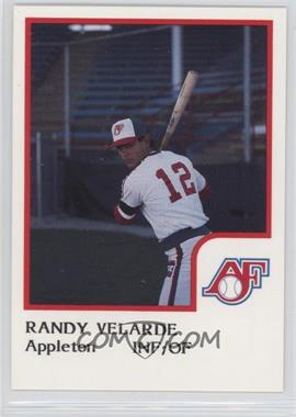 1986 ProCards Appleton Foxes - [Base] #_RAVE - Randy Velarde
