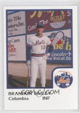 1986 ProCards Columbia Mets - [Base] #_BRBA - Brandon Bailey