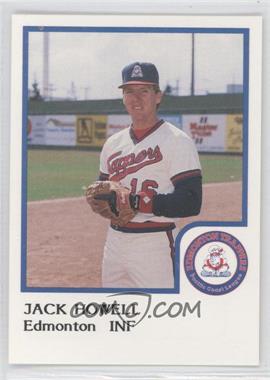 1986 ProCards Edmonton Trappers - [Base] #_JAHO - Jack Howell