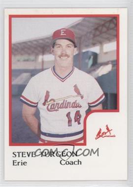 1986 ProCards Erie Cardinals - [Base] #_STTU - Stephen Turgeon