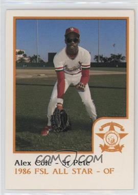 1986 ProCards Florida State League All-Stars - [Base] #_ALCO - Alex Cole