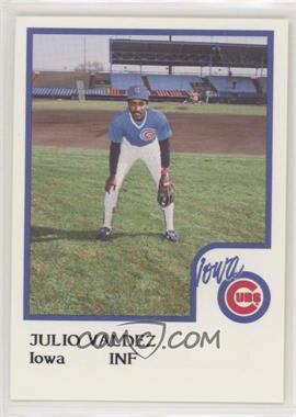 1986 ProCards Iowa Cubs - [Base] #_JUVA - Julio Valdez