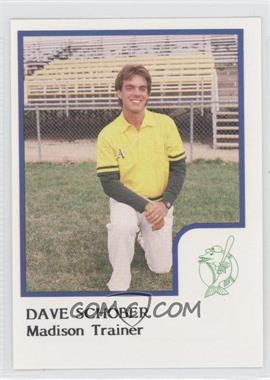 1986 ProCards Madison Muskies - [Base] #_DASC - Dave Schober