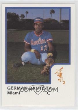 1986 ProCards Miami Marlins - [Base] #_GEBA - German Bautista