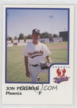 1986 ProCards Phoenix Firebirds - [Base] #_JOPE - Jon Perlman