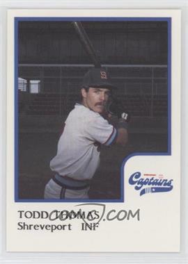 1986 ProCards Shreveport Captains - [Base] #_TOTH - Todd Thomas