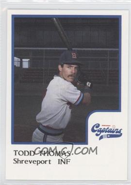 1986 ProCards Shreveport Captains - [Base] #_TOTH - Todd Thomas