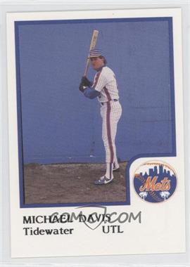 1986 ProCards Tidewater Tides - [Base] - Columbia Mets Logo Error #_MIDA - Mike Davis