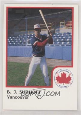1986 ProCards Vancouver Canadians - [Base] #_BJSU - B.J. Surhoff
