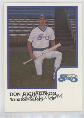 1986 ProCards Winston-Salem Spirits - [Base] #_DORI - Donnie Richardson