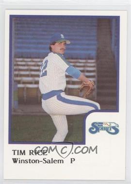 1986 ProCards Winston-Salem Spirits - [Base] #_TIRI - Tim Rice