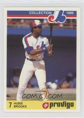 1986 Provigo Montreal Expos Collection - [Base] #1 - Hubie Brooks