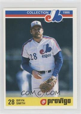 1986 Provigo Montreal Expos Collection - [Base] #19 - Bryn Smith