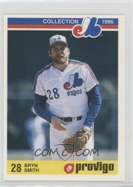 1986 Provigo Montreal Expos Collection - [Base] #19 - Bryn Smith