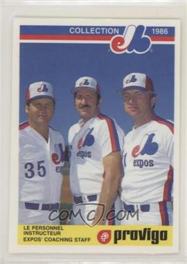 1986 Provigo Montreal Expos Collection - [Base] #28 - Rick Renick, Ron Hansen, Ken Macha