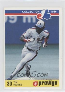 1986 Provigo Montreal Expos Collection - [Base] #7 - Tim Raines
