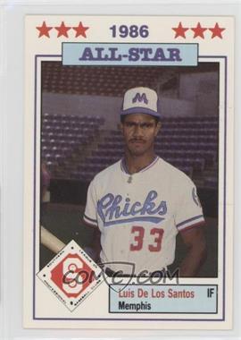 1986 Southern League All-Stars - [Base] #9 - Luis de los Santos