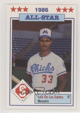 1986 Southern League All-Stars - [Base] #9 - Luis de los Santos