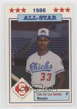 1986 Southern League All-Stars - [Base] #9 - Luis de los Santos