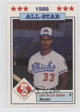 1986 Southern League All-Stars - [Base] #9 - Luis de los Santos