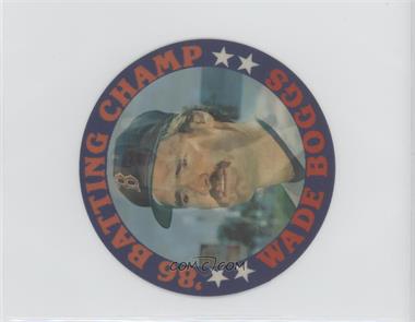 1986 Sportflics - Jumbo Discs #_WABO - Wade Boggs